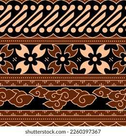 Clasic Indonesian Premium Batik Sogan Pattern