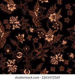 Clasic Indonesian Premium Batik Sogan Pattern