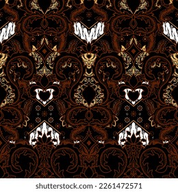 Clasic Indonesian Premium Batik Sogan Pattern