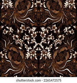 Clasic Indonesian Premium Batik Sogan Pattern