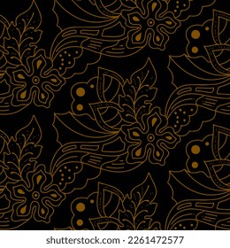 Clasic Indonesian Premium Batik Sogan Pattern