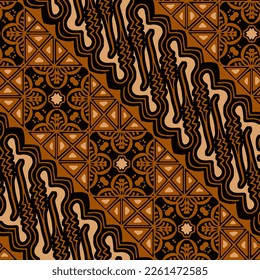 Clasic Indonesian Premium Batik Sogan Pattern