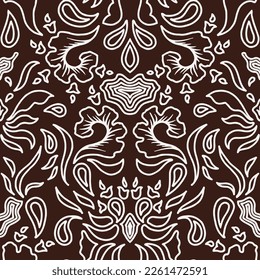 Clasic Indonesian Premium Batik Sogan Pattern