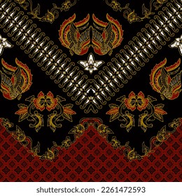 Clasic Indonesian Premium Batik Sogan Pattern