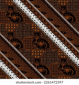 Clasic Indonesian Premium Batik Sogan Pattern