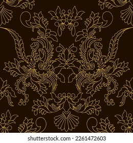 Clasic Indonesian Premium Batik Sogan Pattern