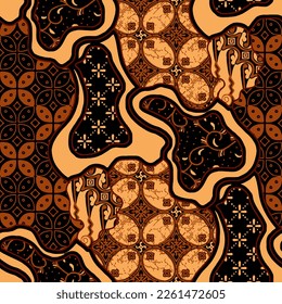 Clasic Indonesian Premium Batik Sogan Pattern