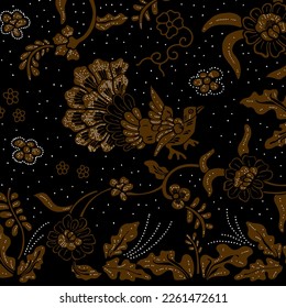 Clasic Indonesian Premium Batik Sogan Pattern