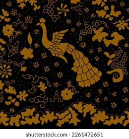 Clasic Indonesian Premium Batik Sogan Pattern