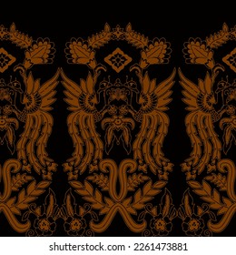 Clasic Indonesian Premium Batik Sogan Pattern