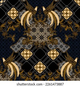 Clasic Indonesian Premium Batik Sogan Pattern