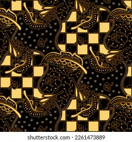 Clasic Indonesian Premium Batik Sogan Pattern