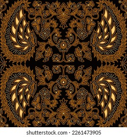 Clasic Indonesian Premium Batik Sogan Pattern