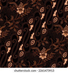 Clasic Indonesian Premium Batik Sogan Pattern