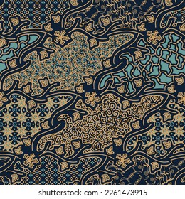 Clasic Indonesian Premium Batik Sogan Pattern