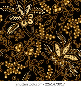 Clasic Indonesian Premium Batik Sogan Pattern