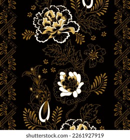 Clasic Indonesian Premium Batik Sogan Pattern