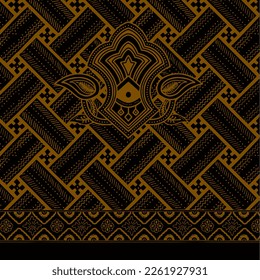 Clasic Indonesian Premium Batik Sogan Pattern