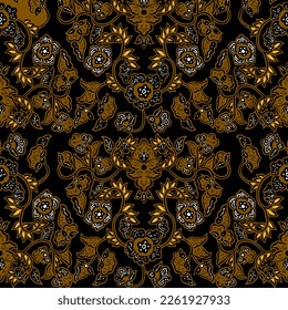 Clasic Indonesian Premium Batik Sogan Pattern