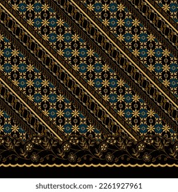 Clasic Indonesian Premium Batik Sogan Pattern