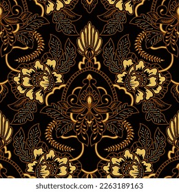 Clasic Indonesian Premium Batik Sogan Pattern