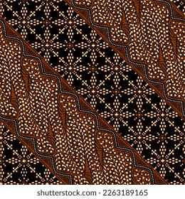 Clasic Indonesian Premium Batik Sogan Pattern