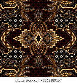 Clasic Indonesian Premium Batik Sogan Pattern