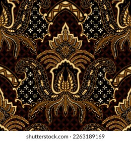 Clasic Indonesian Premium Batik Sogan Pattern