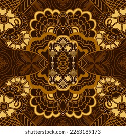 Clasic Indonesian Premium Batik Sogan Pattern