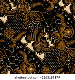 Clasic Indonesian Premium Batik Sogan Pattern