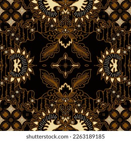 Clasic Indonesian Premium Batik Sogan Pattern