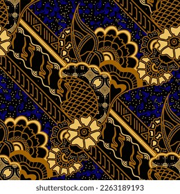 Clasic Indonesian Premium Batik Sogan Pattern