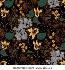 Clasic Indonesian Premium Batik Sogan Pattern