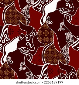 Clasic Indonesian Premium Batik Sogan Pattern