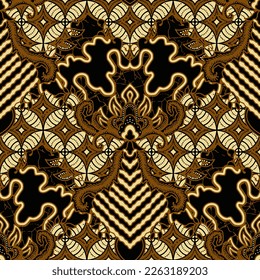 Clasic Indonesian Premium Batik Sogan Pattern