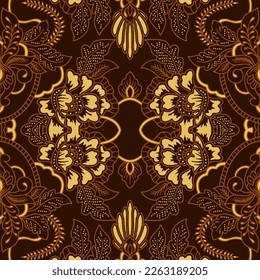 Clasic Indonesian Premium Batik Sogan Pattern