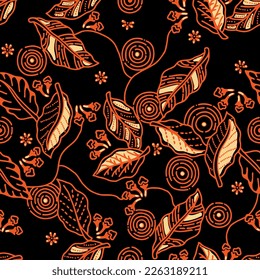 Clasic Indonesian Premium Batik Sogan Pattern