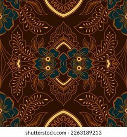 Clasic Indonesian Premium Batik Sogan Pattern