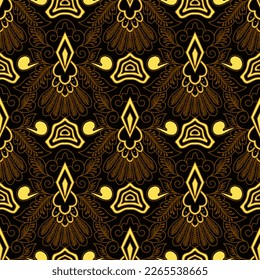 Clasic Indonesian Premium Batik Sogan Pattern