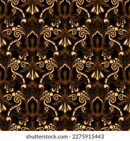 Clasic Indonesian Premium Batik Sogan Pattern