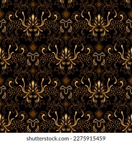 Clasic Indonesian Premium Batik Sogan Pattern