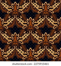 Clasic Indonesian Premium Batik Sogan Pattern