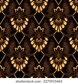 Clasic Indonesian Premium Batik Sogan Pattern