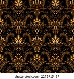 Clasic Indonesian Premium Batik Sogan Pattern