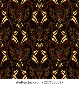 Clasic Indonesian Premium Batik Sogan Pattern