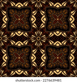 Clasic Indonesian Premium Batik Sogan Pattern