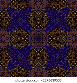 Clasic Indonesian Premium Batik Sogan Pattern