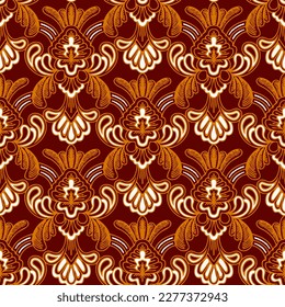 Clasic Indonesian Premium Batik Sogan Pattern