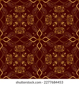 Clasic Indonesian Premium Batik Sogan Pattern