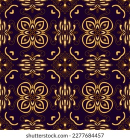 Clasic Indonesian Premium Batik Sogan Pattern